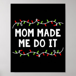 Familien-Weihnachts-Shirt Ich mache keine passende Poster