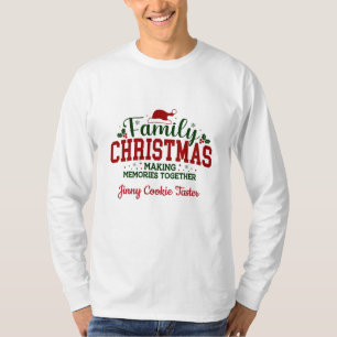 Familien-Weihnachts-Shirt mit Namen T-Shirt