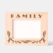 Familien-Weihnachts-Stechpalmen-Design Bilderrahme Geätzte Rahmen (Vorderseite)