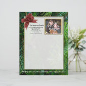 Familien-Weihnachtsbuchstabe, Foto-Briefkopf Briefbogen (Stehend Vorderseite)