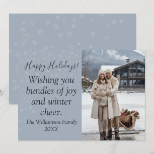 Familien-Weihnachtskarte "Wünsche Dir Bündel von F Feiertagskarte