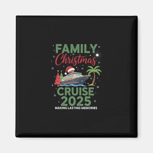 Familien-Weihnachtskreuzfahrt 2025 Magnet (Vorne)