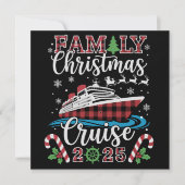 Familien-Weihnachtskreuzfahrt 2025 passendes Weihn Feiertagskarte (Vorderseite)