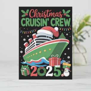 Familien-Weihnachtskreuzfahrt 2025 Passendes Weihn Feiertagskarte