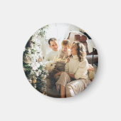 Familien-Weihnachtsmagnet | Fügen Sie Ihr Foto und Magnet (Vorne)