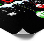 Familien-Weihnachtspyjamas passend Mom hat mich da Poster (Ecke)