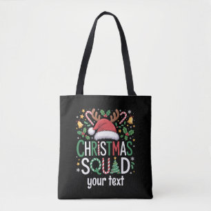 Familien-Weihnachtsteam Personalisiert 2025 Passen Tasche