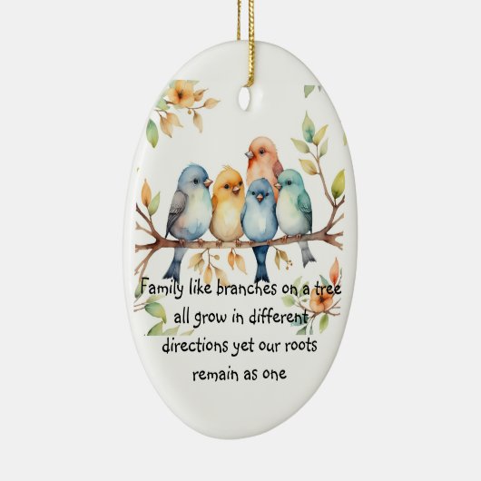 Familien wie Äste auf einem Sprichwort Keramik Ornament (Rechts)