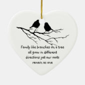 Familien wie Äste auf einem Sprichwort Keramik Ornament (Hinten)