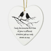 Familien wie Äste auf einem Sprichwort Keramik Ornament (Links)