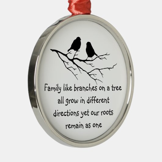 Familien wie Äste auf einem Sprichwort Ornament Aus Metall (Rechts)