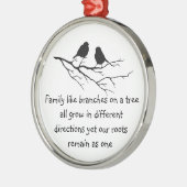 Familien wie Äste auf einem Sprichwort Ornament Aus Metall (Links)