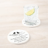 Familien wie Äste auf einem Sprichwort Sandstein Untersetzer (Seite)