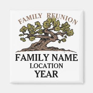 Familien-Wiedersehen-Baum-Magnet Magnet