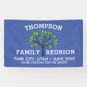 Familien-Wiedersehen-Baum-Name-Standort-Datum Banner (Horizontal)