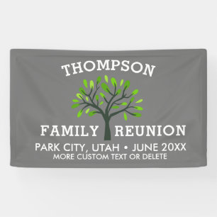 Familien-Wiedersehen-Baum-Name-Standort-Datum Banner