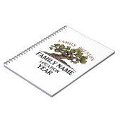 Familien-Wiedersehen-Baum-Notizbuch Notizblock (Linke Seite)