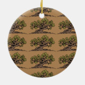 Familien-Wiedersehen-Baum-Verzierung Keramikornament (Hinten)