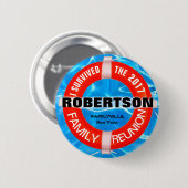 Familien-Wiedersehen-Gewohnheits-Knopf Button (Vorne & Hinten)