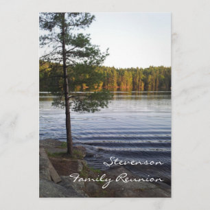 Familien-Wiedersehen-Party Einladungs-Wald Einladung