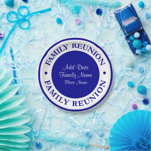 Familien-Wiedersehen-Party-Teller Pappteller (Party)