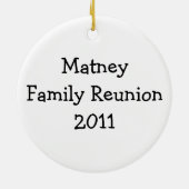 Familien-Wiedersehen-Verzierung Keramik Ornament (Hinten)