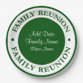 Familien-Wiedersehen-WegwerfTeller Pappteller (Vorderseite)