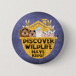 Familien-wild lebende Tiere Button