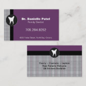 Familien-Zahnarzt-Geschäfts-Karte - Visitenkarte (Vorne/Hinten)