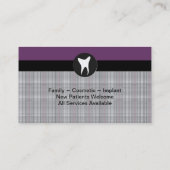 Familien-Zahnarzt-Geschäfts-Karte - Visitenkarte (Rückseite)