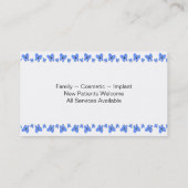 Familien-Zahnarzt-Visitenkarte - glückliche Zähne Visitenkarte (Rückseite)