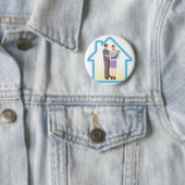 Familien-Zuhausekonzept Button (Beispiel)