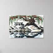 Familienaase Serene Wolf in idyllischer Natur 36x2 Leinwanddruck (Vorderseite)