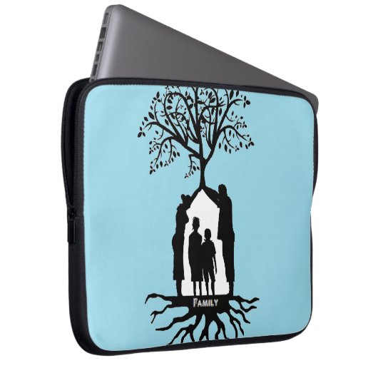 Familienabdeckung Laptopschutzhülle (Vorne Rechts)