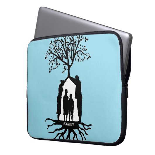 Familienabdeckung Laptopschutzhülle (Vorderseite Links)