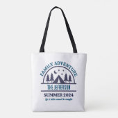 Familienabenteuer Camping Reise Personalisierter N Tasche (Rückseite)
