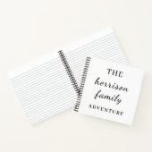 Familienabenteuer Modernes Minimaldesign Notizblock (Innenseite)