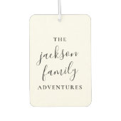 Familienabenteuer | Original Modern Minimalistisch Autolufterfrischer (Vorderseite)