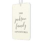 Familienabenteuer | Original Modern Minimalistisch Autolufterfrischer (Links)