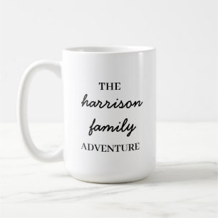 Familienabenteuer Originaler Moderner Minimalismus Kaffeetasse