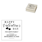 Familienadresse des modernen Happy Valentine Day H Gummistempel (Stempel)