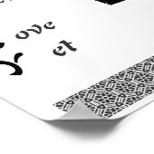 Familienakronym Vater und Mutter in Liebe noch Fot Poster (Ecke)