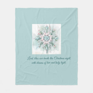Familienandenken-Weihnachts-Fleece-Decke – Vintage Fleecedecke