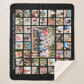 Familienangebot 45 FotoCollage Personalisiert Sherpadecke (Vorderseite)