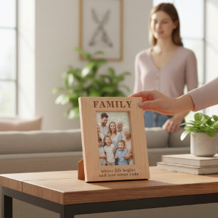 Familienangebot Einfache moderne Typografie Geätzte Rahmen