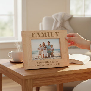 Familienangebot Einfache moderne Typografie Geätzte Rahmen