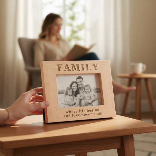 Familienangebot Einfache moderne Typografie Geätzte Rahmen