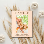 Familienangebot Einfache moderne Typografie Geätzte Rahmen