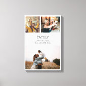 Familienangebot FotoCollage Modernes Personalisier Leinwanddruck (Vorderseite)