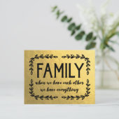 Familienangebot für Gold Leaf Postkarte (Stehend Vorderseite)